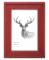 Ramka drewniana RIVOLI 2961, nowoczesna fotoramka na zdjęcia, plakaty lub rysunki - kolor czerwony przetarcia